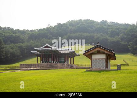 Donggureong East Nine Royal Tombs of Joseon Dynasty in Guri, Gyeonggi province of South Korea on 25 June 2022 Stock Photo