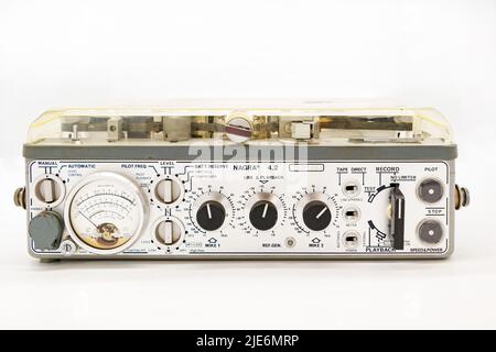 Zippo lighter reel to reel recorder prop with Nagra SN tape