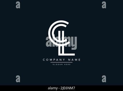 Alphabet Abstract Letter Icon Logo CL Stock Vector
