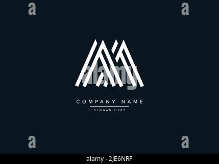 Alphabet Abstract Letter Icon Logo AA Stock Vector