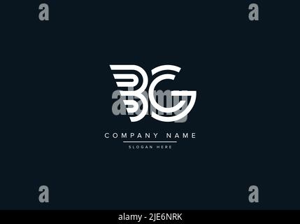 Alphabet Abstract Letter Icon Logo BG Stock Vector