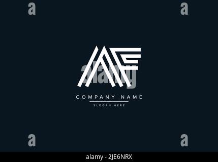 Alphabet Abstract Letter Icon Logo AF Stock Vector