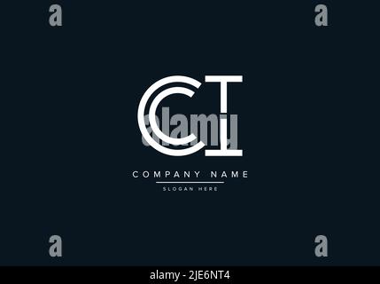 Alphabet Abstract Letter Icon Logo CI Stock Vector