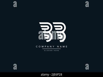 Alphabet Abstract Letter Icon Logo BB Stock Vector