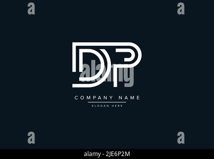 Alphabet Abstract Letter Icon Logo DP Stock Vector