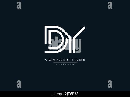 Alphabet Abstract Letter Icon Logo DY Stock Vector