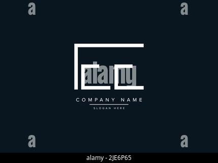Alphabet Abstract Letter Icon Logo EE Stock Vector