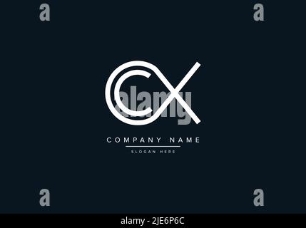 Alphabet Abstract Letter Icon Logo CX Stock Vector