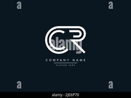 Alphabet Abstract Letter Icon Logo CR Stock Vector