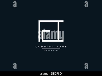 Alphabet Abstract Letter Icon Logo EI Stock Vector