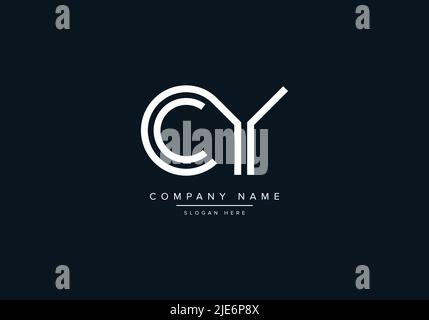 Alphabet Abstract Letter Icon Logo CY Stock Vector