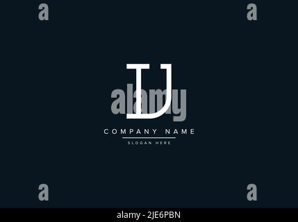 Alphabet Abstract Letter Icon Logo IJ Stock Vector