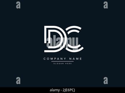 Alphabet Abstract Letter Icon Logo DC Stock Vector