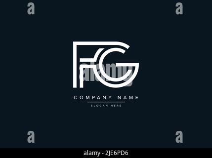 Alphabet Abstract Letter Icon Logo FG Stock Vector