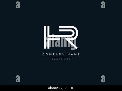 Alphabet Abstract Letter Icon Logo HR Stock Vector