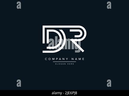 Alphabet Abstract Letter Icon Logo DR Stock Vector