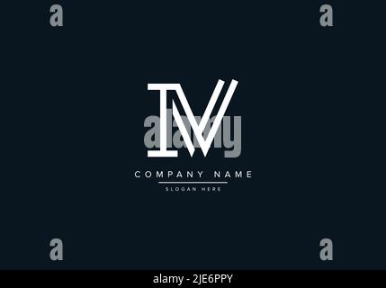 Alphabet Abstract Letter Icon Logo IV Stock Vector