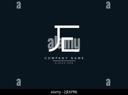 Alphabet Abstract Letter Icon Logo JE Stock Vector
