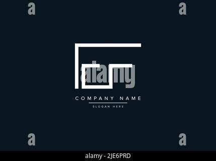 Alphabet Abstract Letter Icon Logo EF Stock Vector