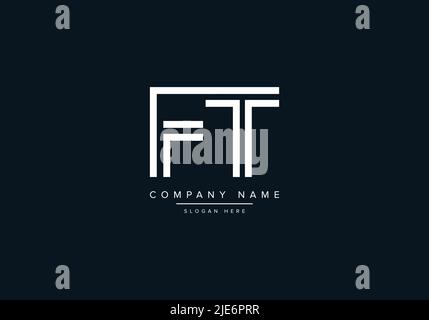 Alphabet Abstract Letter Icon Logo FT Stock Vector