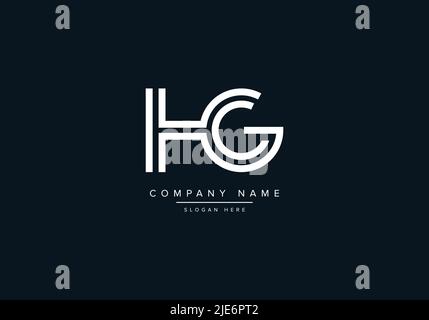Alphabet Abstract Letter Icon Logo HG Stock Vector