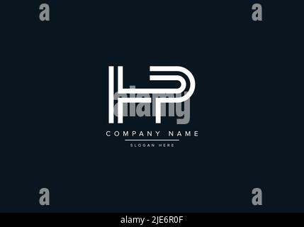 Alphabet Abstract Letter Icon Logo HP Stock Vector