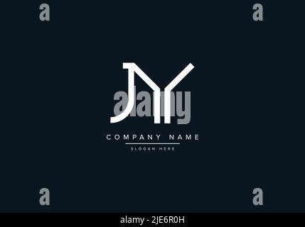 Alphabet Abstract Letter Icon Logo JY Stock Vector
