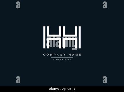 Alphabet Abstract Letter Icon Logo HH Stock Vector
