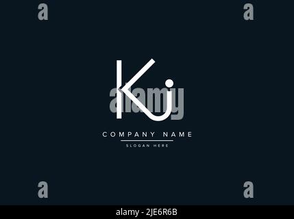 Alphabet Abstract Letter Icon Logo KI Stock Vector