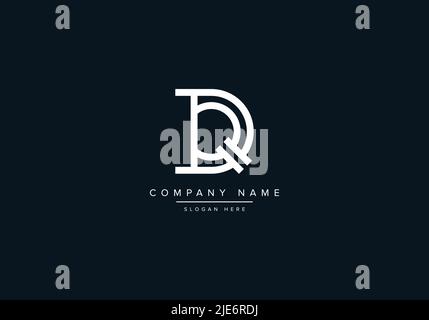 Alphabet Abstract Letter Icon Logo IQ Stock Vector