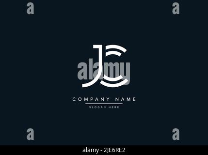 Alphabet Abstract Letter Icon Logo JC Stock Vector