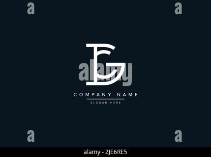 Alphabet Abstract Letter Icon Logo IG Stock Vector