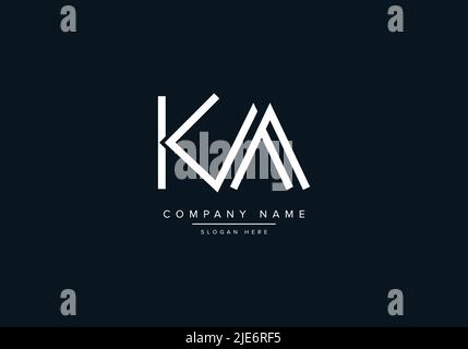 Alphabet Abstract Letter Icon Logo KA Stock Vector