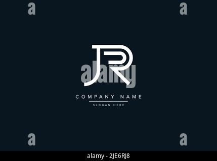 Alphabet Abstract Letter Icon Logo JR Stock Vector