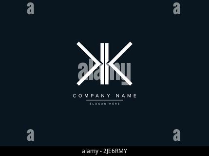 Alphabet Abstract Letter Icon Logo KK Stock Vector