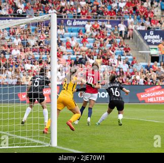 Oslo, Norway. 25th June, 2022. The International friendly game between Norway and New Zealand at Ullevaal stadium in Oslo, Norway Ane Frosaker/SPP Credit: SPP Sport Press Photo. /Alamy Live News Stock Photo