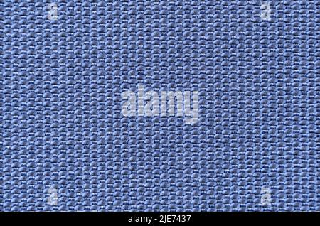 The texture of the fabric is blue in small stripes. Material with straight lines Stock Photo