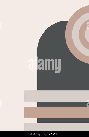 Abstract background. Boho style. Minimalism. Contemporary art. Stock Vector