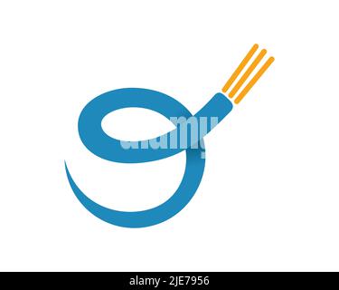Simple Fiber Optic and Optical Fiber Symbol with Spiraling Motion Stock Vector