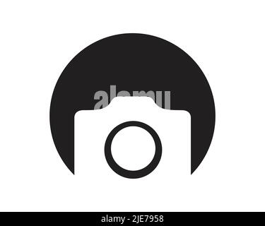 Simple Camera and Photography Silhouette Style Stock Vector