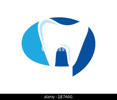 Dental Chat or Dental Talk Symbol visuaIized with Teeth and Chat Cloud Stock Vector