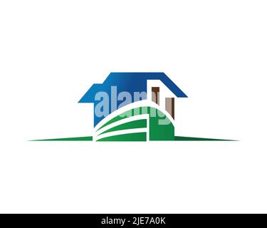 Creative and Bright Real Estate Symbol Stock Vector