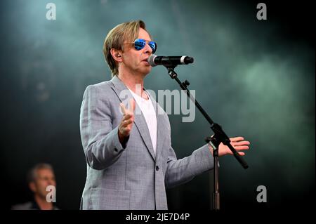 June 25, 2022, Leeds, South Yorkshire, U.K: Johnny Hates Jazz , Performing at Lets Rock Leeds 80s Festival , Uk ,  25.06.2022 (Credit Image: © Robin Burns/ZUMA Press Wire) Stock Photo