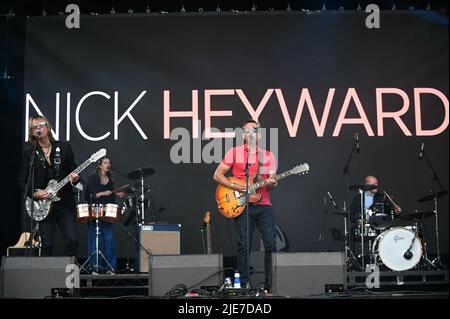 June 25, 2022, Leeds, South Yorkshire, U.K: Nick Heywood , Performing at Lets Rock Leeds 80s Festival , Uk ,  25.06.2022 (Credit Image: © Robin Burns/ZUMA Press Wire) Stock Photo