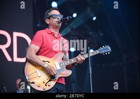 June 25, 2022, Leeds, South Yorkshire, U.K: Nick Heywood , Performing at Lets Rock Leeds 80s Festival , Uk ,  25.06.2022 (Credit Image: © Robin Burns/ZUMA Press Wire) Stock Photo