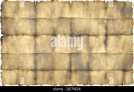 old paper letter map Stock Photo