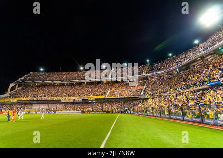 Boca Juniors facility, La Bombonera Stadium before a Copa Libertadores match. Stock Photo