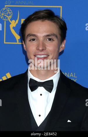 LOS ANGELES - JUN 24:  Nicholas Chavez at the 49th Daytime Emmys Awards at Pasadena Convention Center on June 24, 2022 in Pasadena, CA Stock Photo