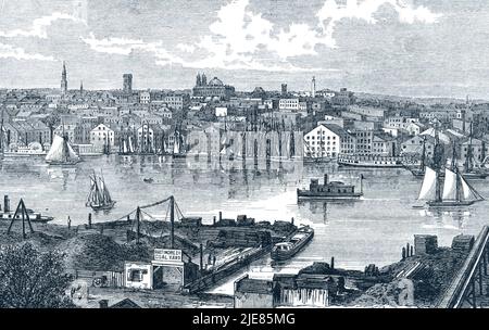 Baltimore harbor 19th century hi-res stock photography and images