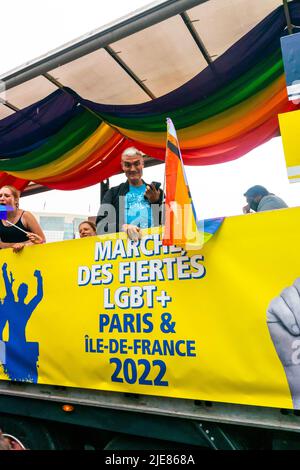 Paris, France, LGBT Fierté, Gay Pride March, Group Lesbians, Punk on ...
